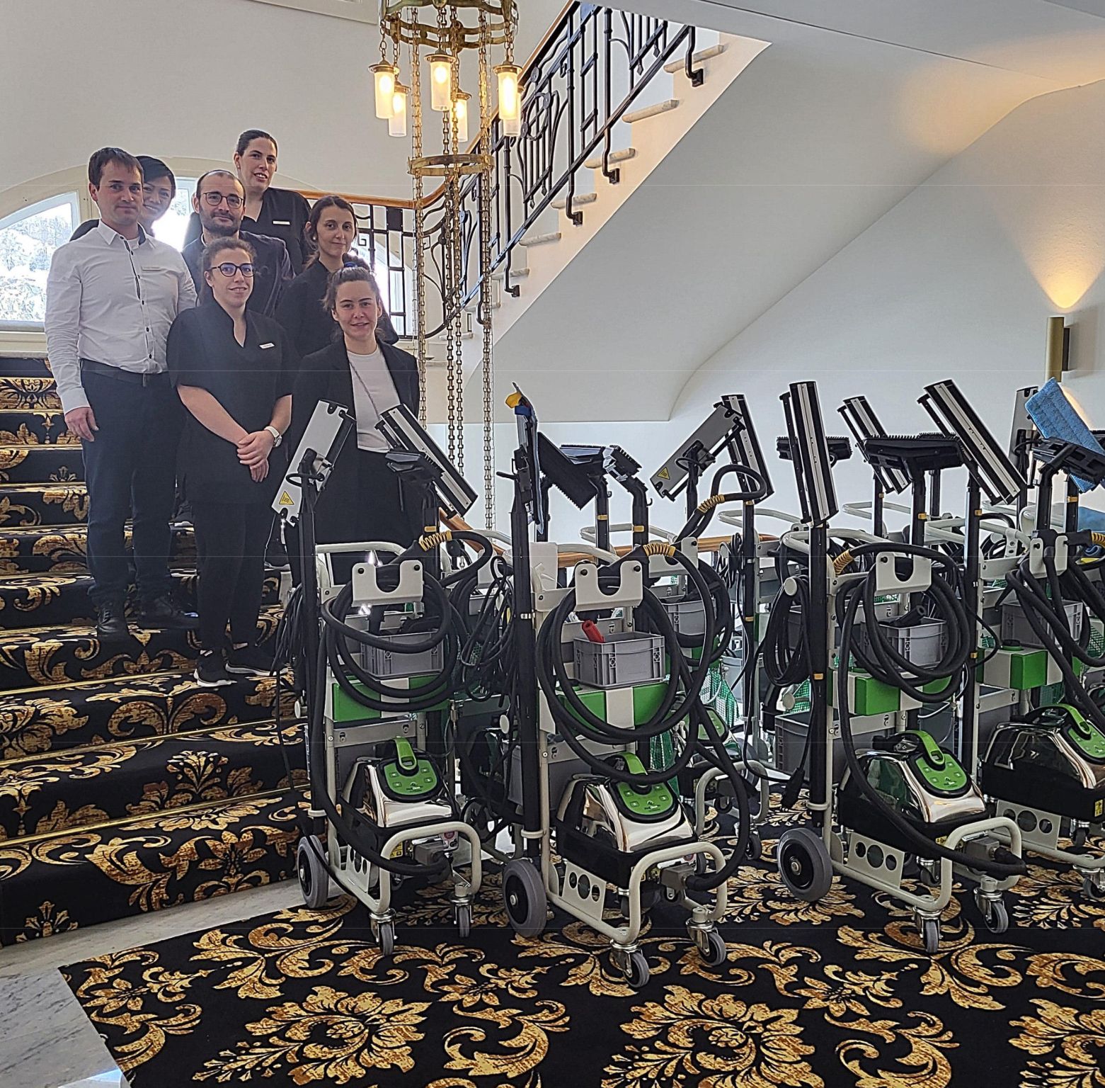 Cresta Palace Celeina, Sank Moritz Schweiz setzt auf die chemiefreie Reinigung von mct greenclean Schweiz GmbH